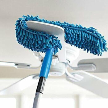 Flexible Microfiber Cleaning Duster with Extendable Rod for Home Car Fan Dusting (1.2m)