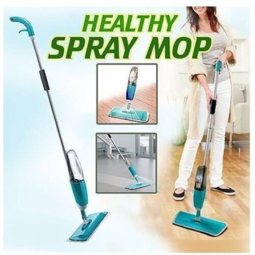 Healthy Spray Mop - Floor Mop with Removable Washable Cleaning Pad, 360 Degree Integrated Water Spray Mechanism