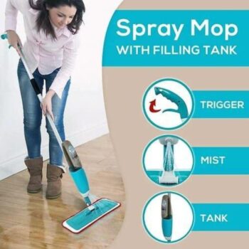 Healthy Spray Mop Floor Mop with Removable Washable Cleaning Pad 360 Degree Integrated Water Spray Mechanism 4
