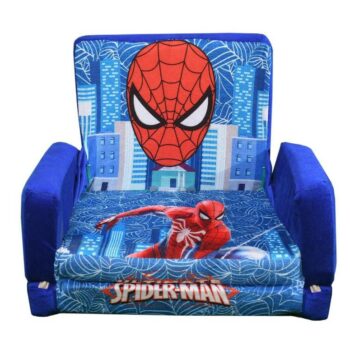Kids Sofa Cum Bed with Foam Filling - Soft Toy Chair for Kids Spiderman
