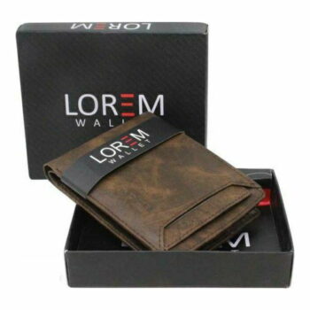 LOREM Men Brown Artificial Leather Wallet (8 Card Slots) ML-WL-04