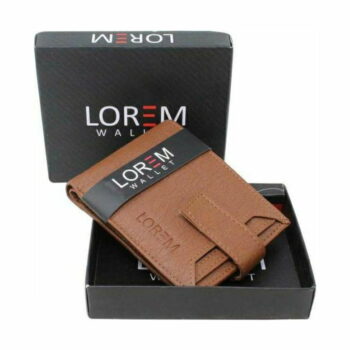 LOREM Men Tan Artificial Leather Wallet (7 Card Slots) ML-WL-10