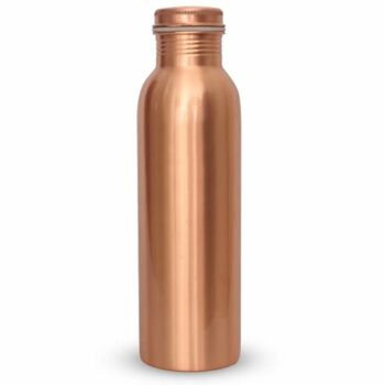 Plain Antique Design 100% Pure Copper Bottle (1000 ml) - Kills Harmful Virus