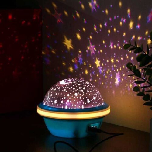 Star Master Dream Rotating 360 Degree Color Changing Star Projection Lamp, Multicolor