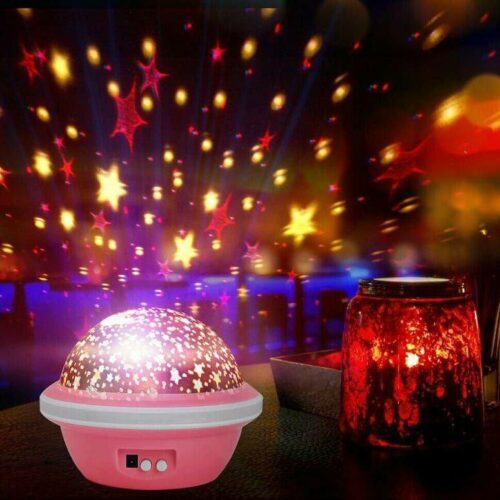 Star Master Dream Rotating 360 Degree Color Changing Star Projection Lamp, Multicolor