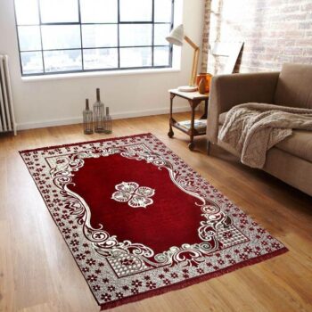 Traditional Kashmiri Large Size Carpet 5 x 7 feet Maroon