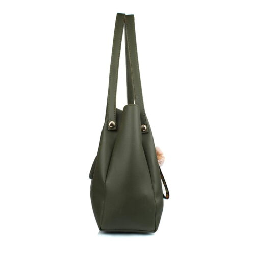 Womens Handbag Set of 3 3LR BIB Green Green 4