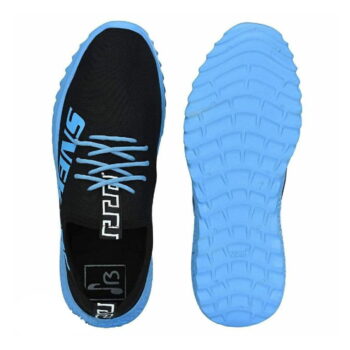 Blue Printed Mesh Sneaker Shoes for Men