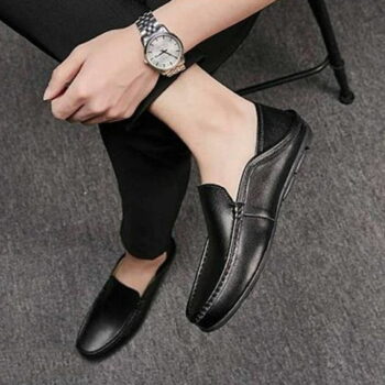 Comfortable Exclusive Stylish Black Loafer Shoes For Men