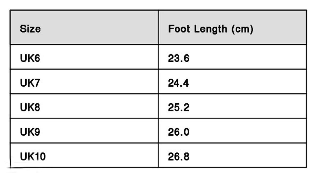 Men Boots Size Chart KDB Deals
