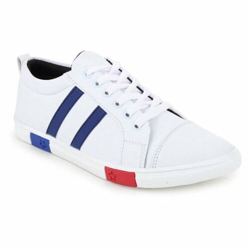 Men's Synthetic Self Design Sneakers Shoes