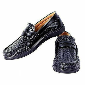 StyleRoad Black Casual Loafers For Men