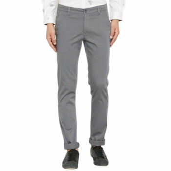 Trendy Stylish Cotton Men's Trouser (Grey)