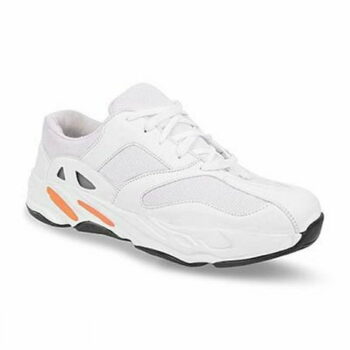 Trendy White Mesh Sports Shoes For Men