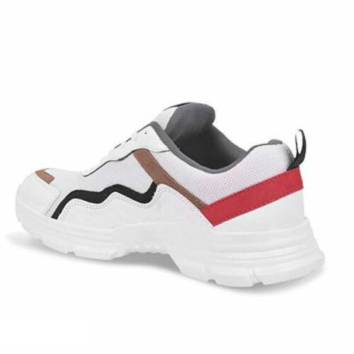 Trendy White Mesh Sports Shoes For Men 6