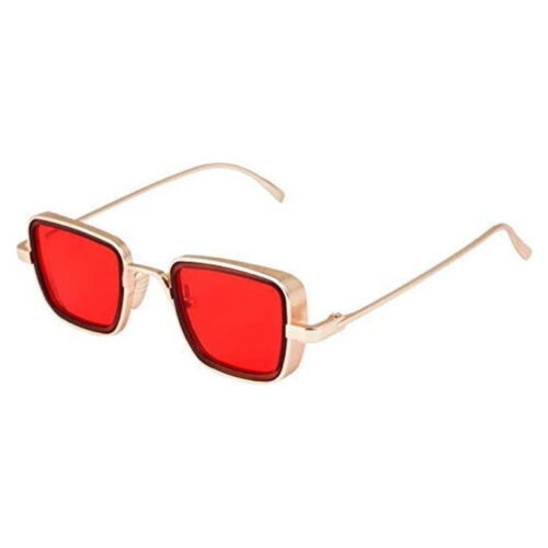 Trendy Red Metal Square Sunglass 2