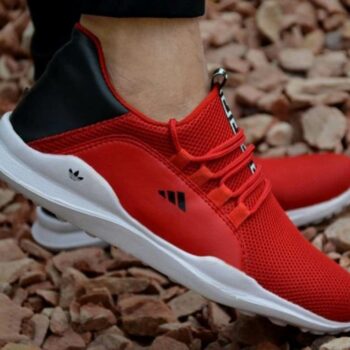 Ultra Lite Red Mesh Casual Sports Shoes