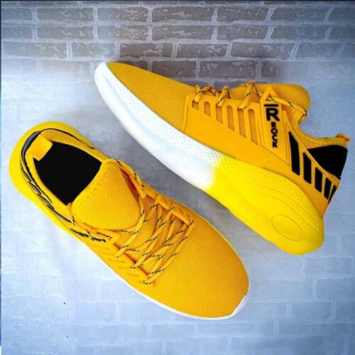 Sports Running Shoes For Men Yellow 3