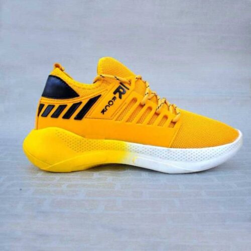 Sports Running Shoes For Men Yellow 4