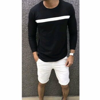 Trendy Elegant Men's Tshirt (Black)