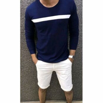 Trendy Elegant Men's Tshirt (Navy Blue)