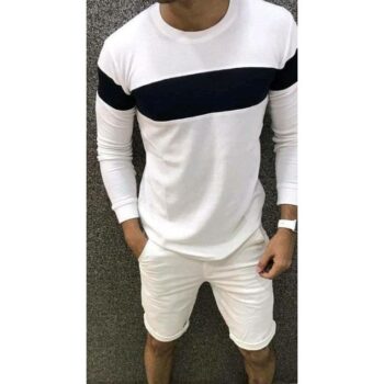Trendy Elegant Men's Tshirt (White)
