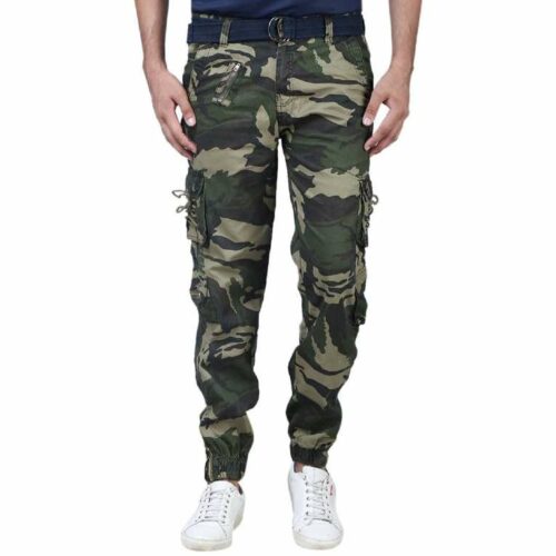 Military Camouflage Print Men Cargo Trouser