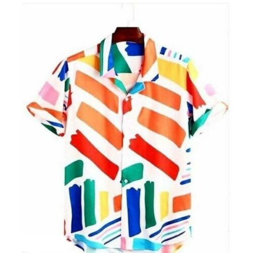 Imported Stretchable Lycra Printed Men's Shirt