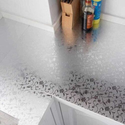 Kitchen Wall Stove Aluminum Foil Oil Proof Stickers Anti-fouling High-Temperature Self-Adhesive Wallpaper Wall Sticker