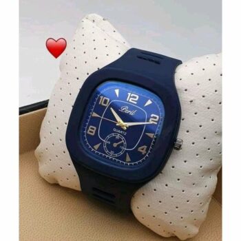 Classic Silicone Blue Wrist Watch for Men