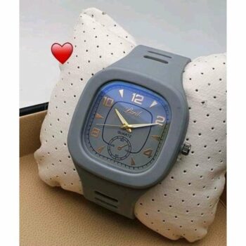 Classic Silicone Grey Wrist Watch for Men