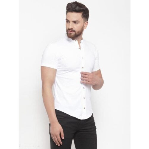 Classy Fashionable Men Short Sleeves Cotton Shirt