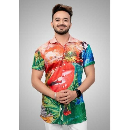Digital Printed Multicolor Men Shirt
