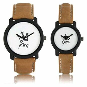 Fashionable Trendy Antique Analog Couple Watch