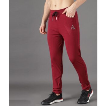 Lycra 4Way Solid With Stripes Slim Fit Track Pant 3