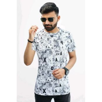 Stylish Fully Digital Printed Round Neck Tshirt for Men