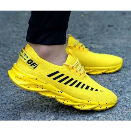 Trendy Men's Yellow Casual Shoes