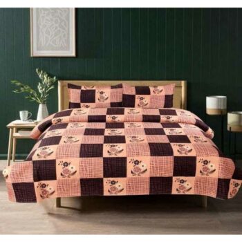 3D Polycotton Printed Double Bedsheet