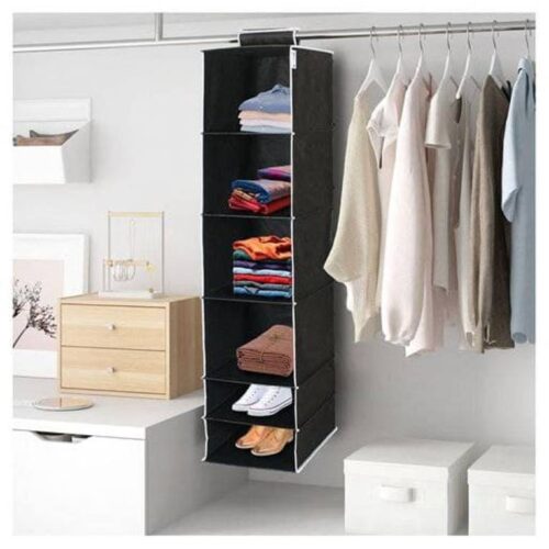 6 Shelves Foldable Hanging Wardrobe Organizers