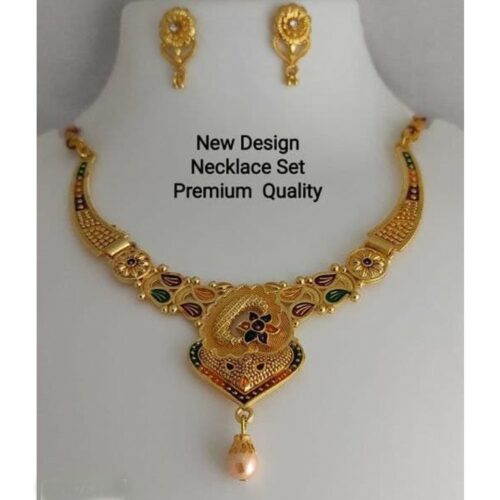 Adorable Gold Plated Necklace Set