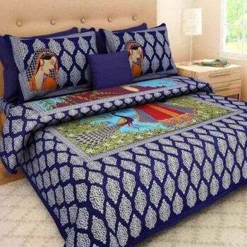 Jaipuri Printed Rajasthani Cotton Double Bedsheet