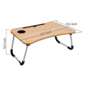 Multi-Purpose Laptop Desk for Study and Reading with Foldable Non-Slip Legs Reading Table Tray with Cup Holder, Laptop Table, Laptop Stands, Laptop Desk, Foldable Study Laptop Table, Study Table