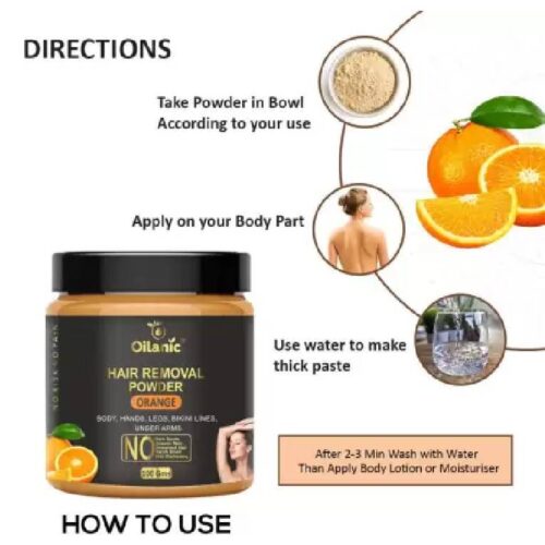 Oilanic Orange Hair Removal Powder 100gm Wax 100 g 2