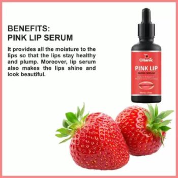Oilanic Pink Lip Gloss Serum Oil for Glossy, Shiny & Soft Lips Fruity (30 ml)