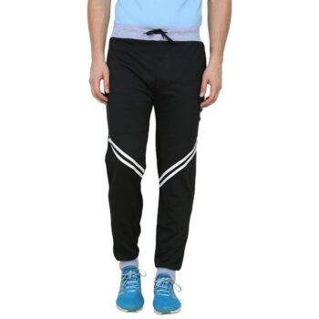 Poly Cotton Solid Track Pant for Men