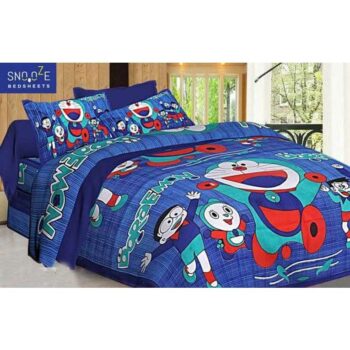 Printed Cotton Double Bedsheet for Kids