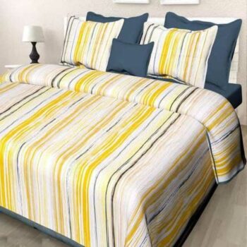 Pure Cotton Printed Double Bedsheet