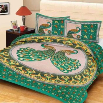 Sanganeri Jaipuri Printed Bedsheet Cotton Double Bedsheet