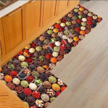 3D Printed Carpet Rug for Kitchen Home Living Office Restaurant Entrance Area Anti Slip Runner Kitchen Floor Mat