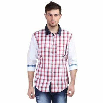 Cotton Checkered Slim Fit Shirt